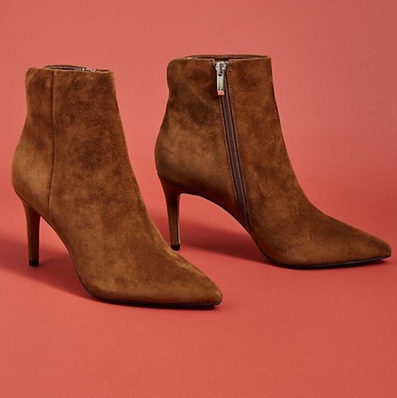 Steven By Steve Madden Shoes - Steven By Steven Madden Leila Brown Suede Booties